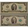 Image 1 : 2 1976 G Mint $2 Bills Notes ERRORS -Side Cut, Top Cut