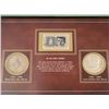 Image 2 : JFK Commemorative Coin Set w/ Stamp in Folder 1967, 76