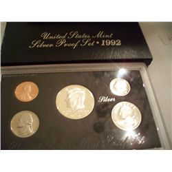 1992 US MINT SILVER PROOF SET