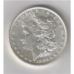 1880-O MS++CHOICE/BRIGHT- UNCIRCULATED MORGAN SILVER DOLLAR WITH MINT ERROR VAM-65