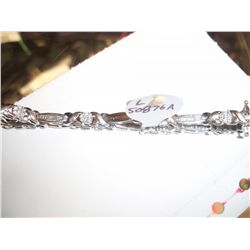 Diamond and 14K Gold Bracelet, 8.8 Grams Gold