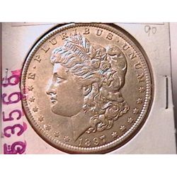 1897-O Morgan Dollar AU50