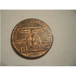 1795 Copper Halfpenny Lutwych Birmingham Mnfg. Token