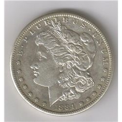 Rare ERROR Coin AU 1884-S MORGAN DOLLAR VAM-4B, RARITY#5