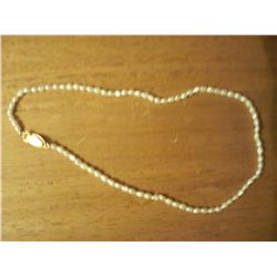12" Genuine Freshwater Pearl Necklace