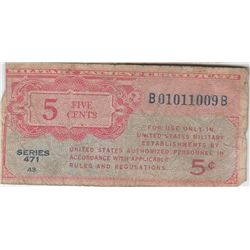 5C, MPC MILITARY PAYMENT CERTIFICATE SERIES 471