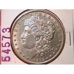 1892 Morgan Dollar Ch AU55