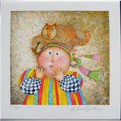 PREMIERS COMPAGNONS Signed LE Cat Art Print Boulanger