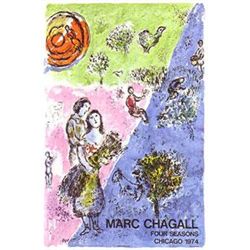 Marc Chagall Art Poster Four Seasons Last Original 1974