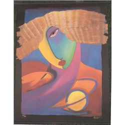 Lunzen Signed Print "Symai Creative Spirit" Art