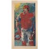 Image 1 : LeRoy Neiman & Johnny Bench Signed Baseball Art Print