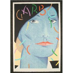 Seymour Chwast Signed Print Greta Garbo Hollywood Art