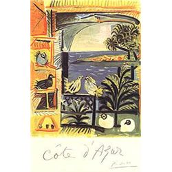 Pablo Picasso Art Print Cote d'Azur-Henri Duchamps 1962