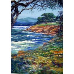 Golf Heaven by Schoefield 26 x 36 Signed oil