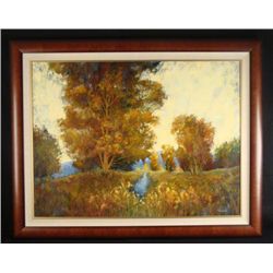 Tienhaara Large Original Oil Painting Hilltop Landscape