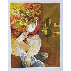 Couple Avecs Fleurs by Sunol Alvar S/N