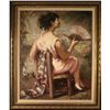 Image 1 : Jaime Carbonell Original Painting Woman in Chair