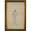 Image 2 : Leonardo Da Vinci Etching Standing Man C. 1651 Framed