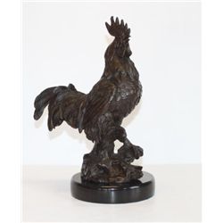 Marvelous Bronze Sculpture Rooster