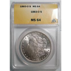 1883O Morgan $ ANACS64