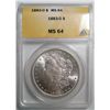 Image 1 : 1883O Morgan $ ANACS64