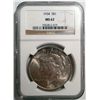 Image 1 : 1934 Peace Dollar NGC MS-62