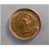 Image 2 : 1856 T3 $1 GOLD  ANACS53  slanted 5