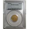 Image 1 : 1839D 9/8  $2 1/2 GOLD  PCGS GENUINE  would grade  VF