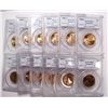 Image 1 : 12  PCGS slabbed 2000P SAC $  11 MS67  and 1  68