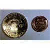 Image 2 : 1950 proof penny and half $