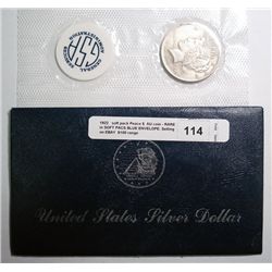 1922   soft pack Peace $  AU coin