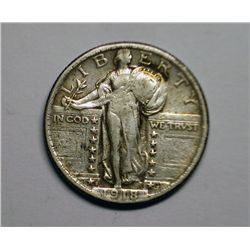 1918S Standing Liberty quarter   VF30