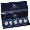 Image 1 : 25th Anniversary Silver Eagle 5 Coin Set Original Mint Packaging