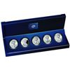 Image 2 : 25th Anniversary Silver Eagle 5 Coin Set Original Mint Packaging
