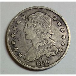 1836 Bust quarter  VF