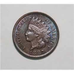 1887  Indian penny  MS65 BR