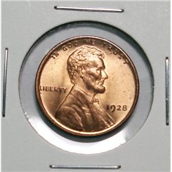 1928 Lincoln penny  MS65RED