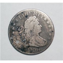 1806 Bust quarter  VG/F detail BUT