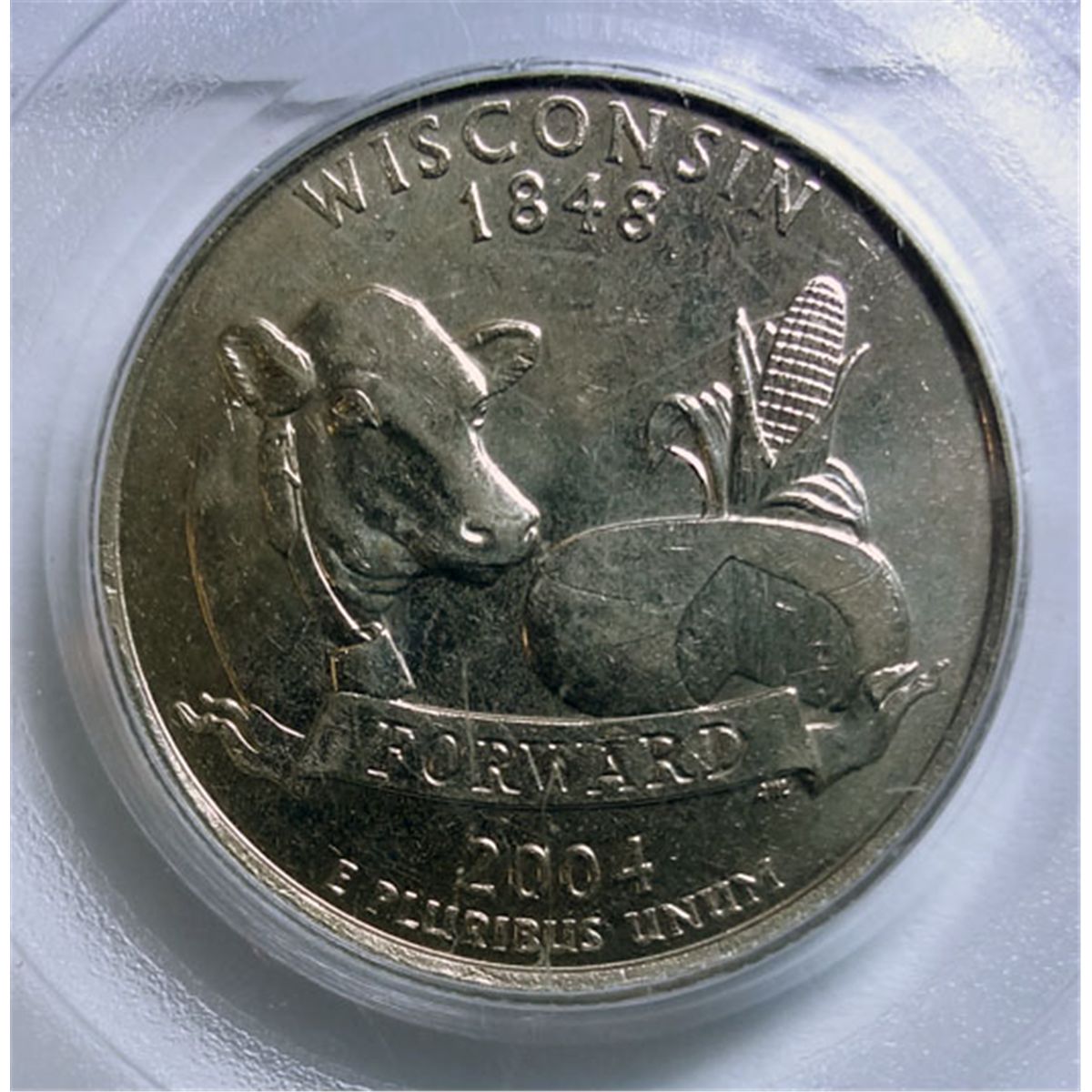 2004d Wisconsin Quarter Extra Leaf High Rare