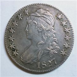 1827 Bust half $ XF45