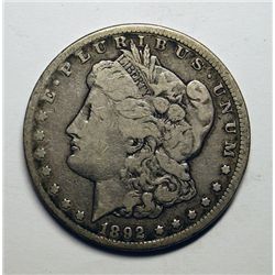 1892CC  Morgan $ Fine