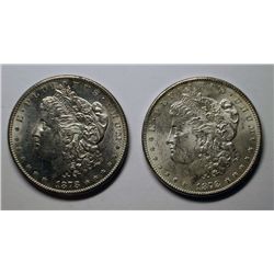 2  1878S Morgan $  MS62