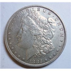1882O/S Morgan $  undipped AU55