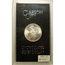 1884CC GSA boxed $  MS63 solid box and papers