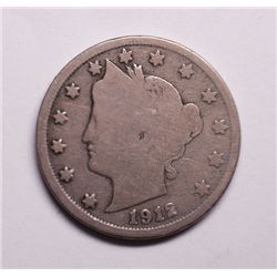 1912-S Liberty Nickel Good