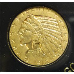 1912 $5 GOLD  Indian  XF/AU