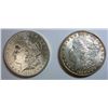 Image 1 : 1891 and 1899O Morgan $  MS63