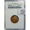 Image 1 : 1856 $3 GOLD  ANACS AU scratch/cleaned--not badly