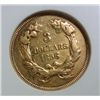 Image 3 : 1856 $3 GOLD  ANACS AU scratch/cleaned--not badly