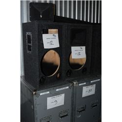 Wedge Cabinet - Pair w/Horns & 12" Hole  Custom Made